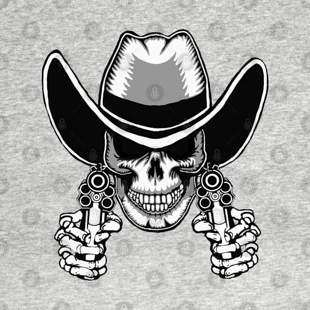 Six Shooter Skull. by RowdyPop